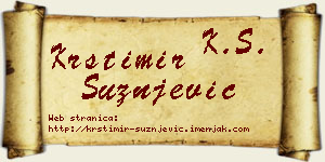 Krstimir Sužnjević vizit kartica